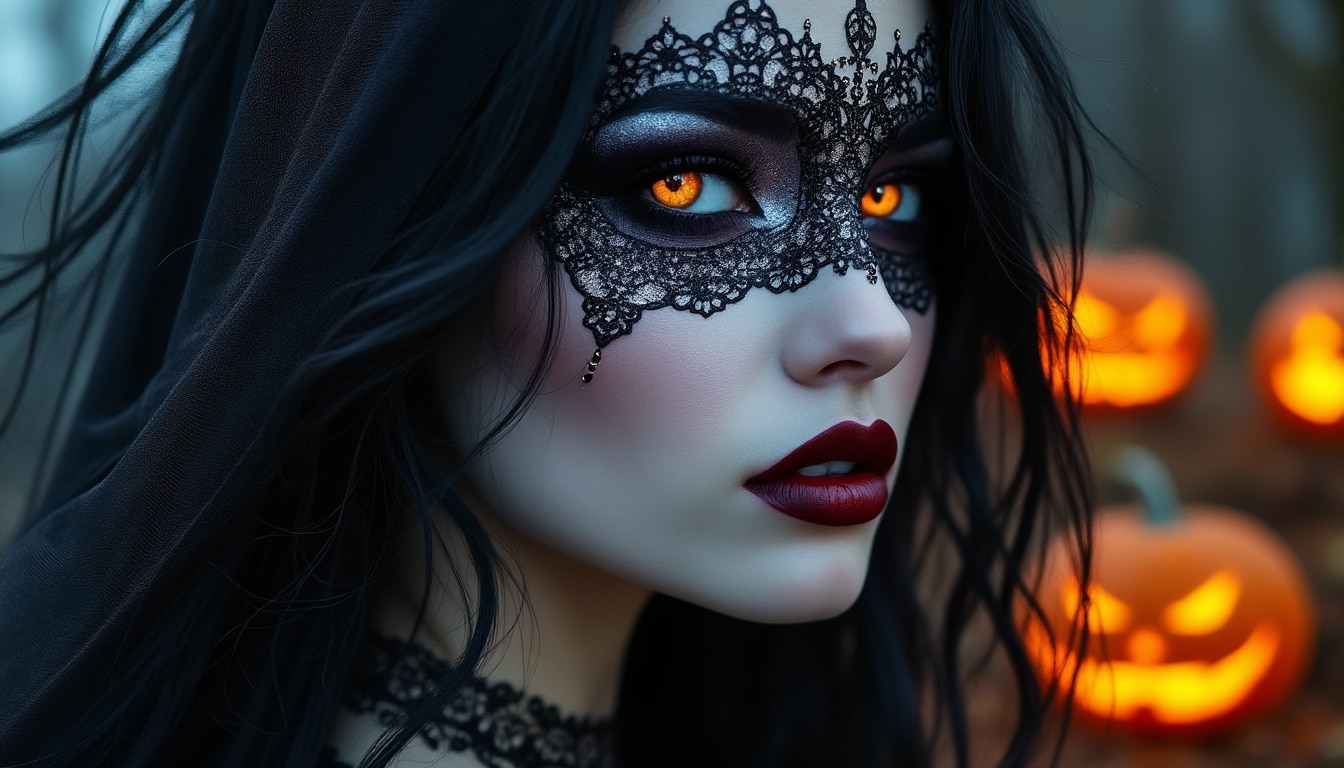 découvrez des idées de maquillage halloween créatives et effrayantes pour femme. que vous souhaitiez un look glamour, mystérieux ou terrifiant, trouvez l'inspiration parfaite pour être la plus belle lors de cette nuit envoûtante. s'amuser avec des couleurs, des paillettes et des accessoires pour créer un maquillage mémorable qui fera sensation !